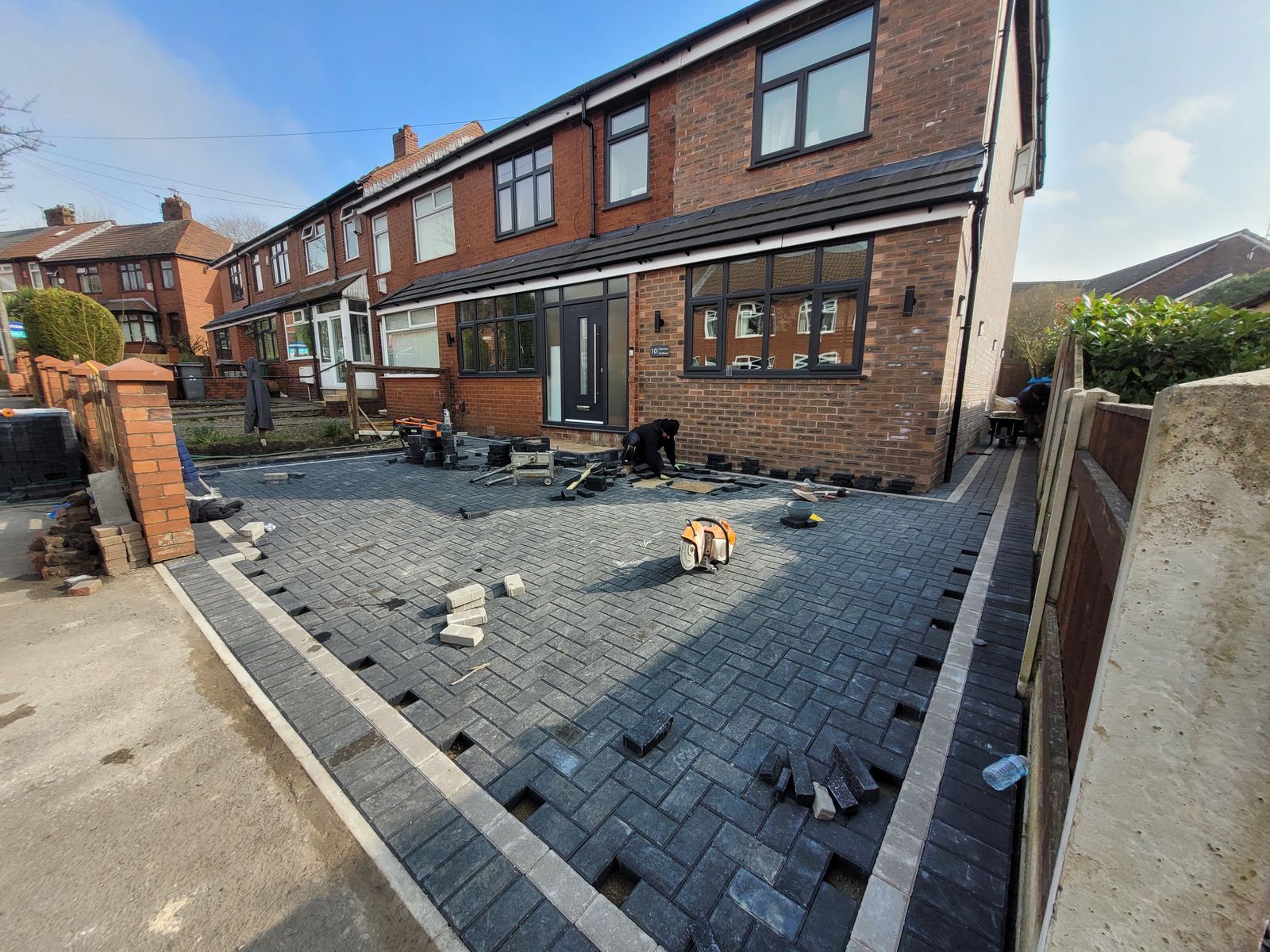 block paved drivway, manchester and oldham