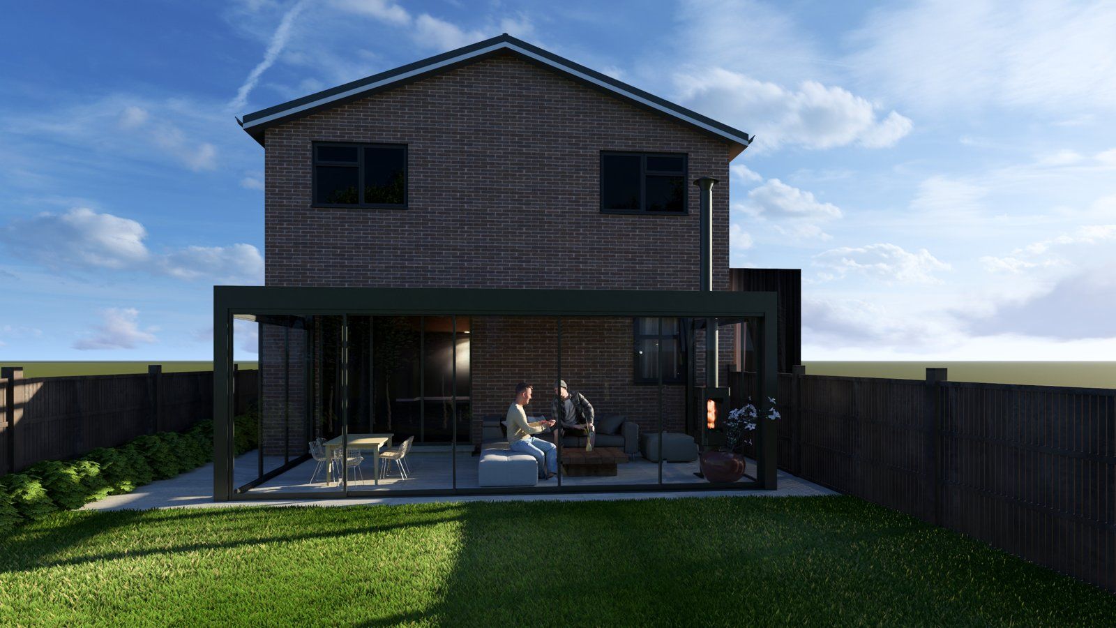 Garden glass-room extension (design) - main photo