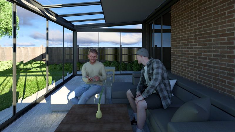 Garden glass-room extension (design) - design 4