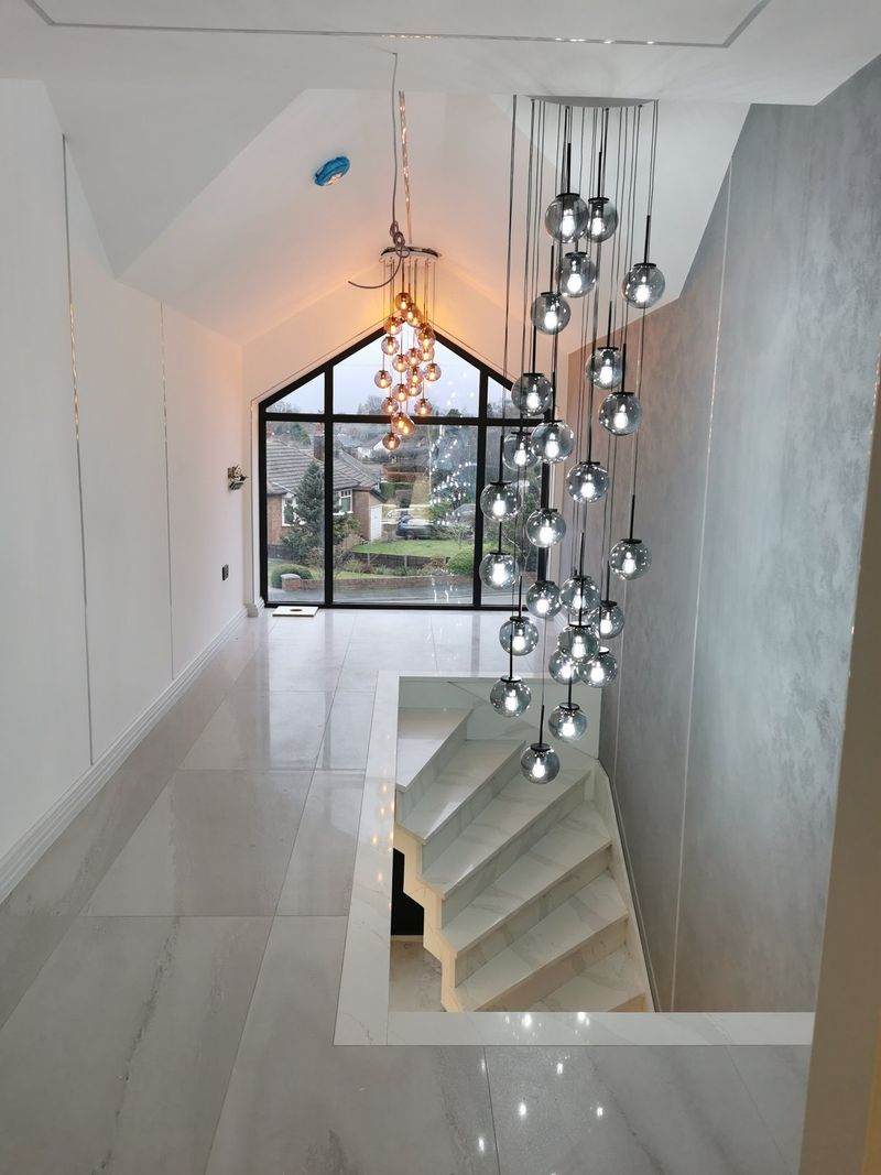 Marble staircase, hallway and landing - finished 1